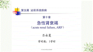 内科学讲课急性肾衰竭课件.ppt