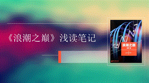 《浪潮之巅》读书笔记ppt模板课件.ppt