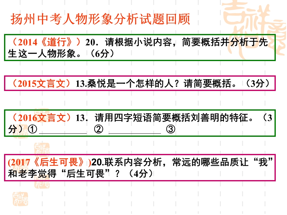 中考记叙文阅读复习——人物形象分析ppt课件.ppt_第2页