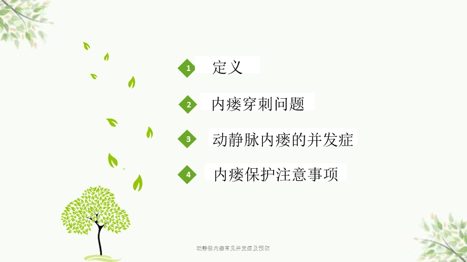 动静脉内瘘常见并发症及预防课件.ppt_第2页