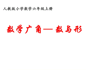 六年级数学上册《数学广角—数与形》课件.ppt