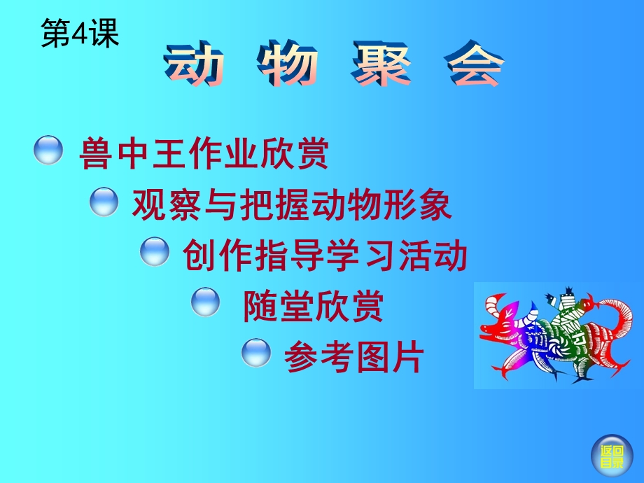 二年级下册美术 第四课 动物聚会ppt课件.ppt_第1页