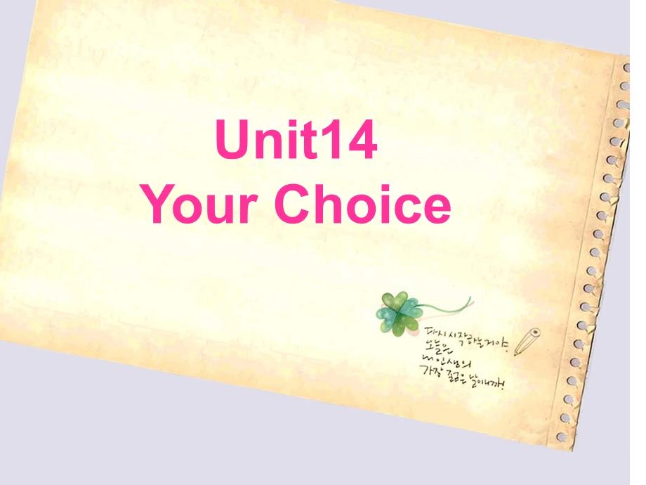 北师大版Unit14Lesson1YourChoice课件.ppt_第1页