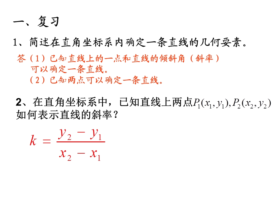 《直线的点斜式方程》ppt课件.ppt_第2页