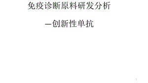 免疫诊断抗体原料研发分析报告课件.pptx