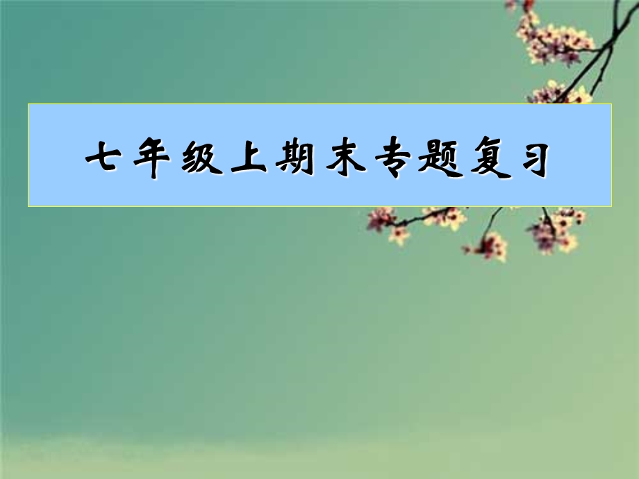 七年级上册数学期末专题复习ppt课件.ppt_第1页