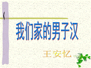 《我们家的男子汉》ppt课件.ppt