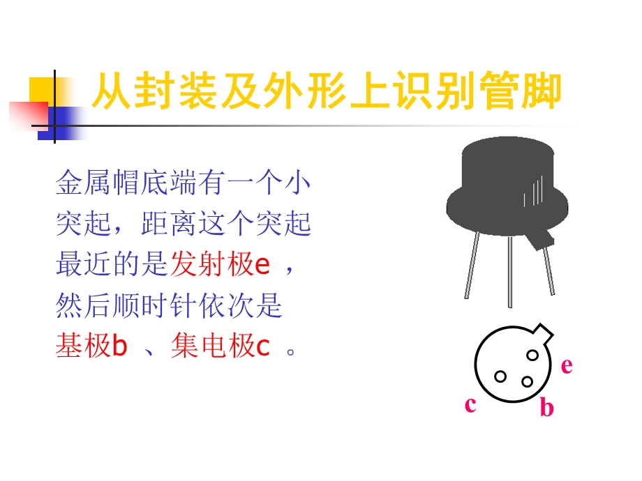 三极管管型和管脚的识别ppt课件.ppt_第3页