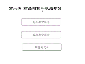 六讲商品期货和股指期货课件.ppt