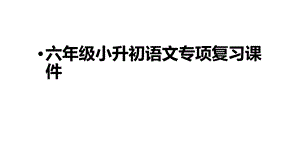 六年级小升初语文专项复习课件.pptx