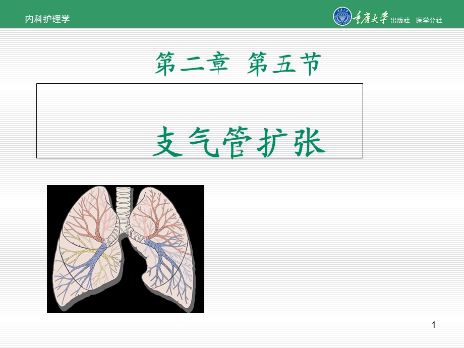 内科护理学第二章第五节支气管扩张的护理课件.ppt_第1页