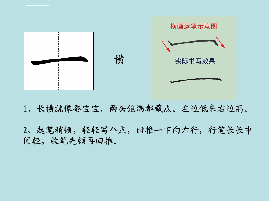 一年级小学写字课《基本笔画书写要点》PPT课件.ppt_第2页