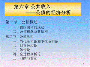 公共经济学(第六章)公共收入课件.ppt