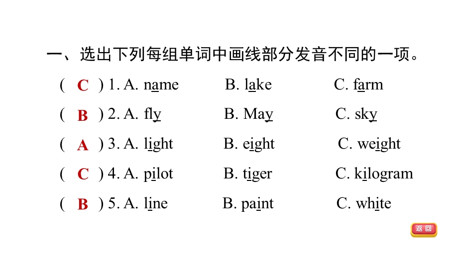 六年级下册英语习题课件Unit1Youandme课时练2沪教牛津版.pptx_第2页