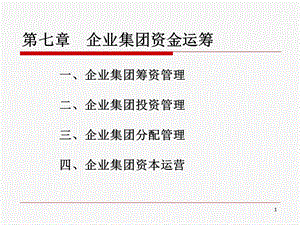 企业集团资金运筹课件.ppt