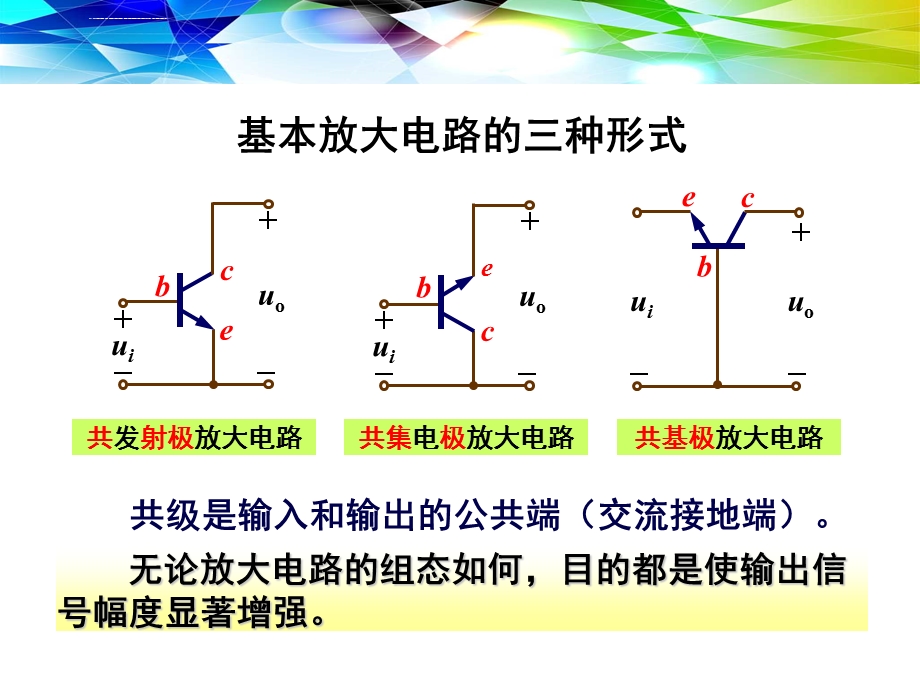 三极管放大电路的组成ppt课件.ppt_第3页