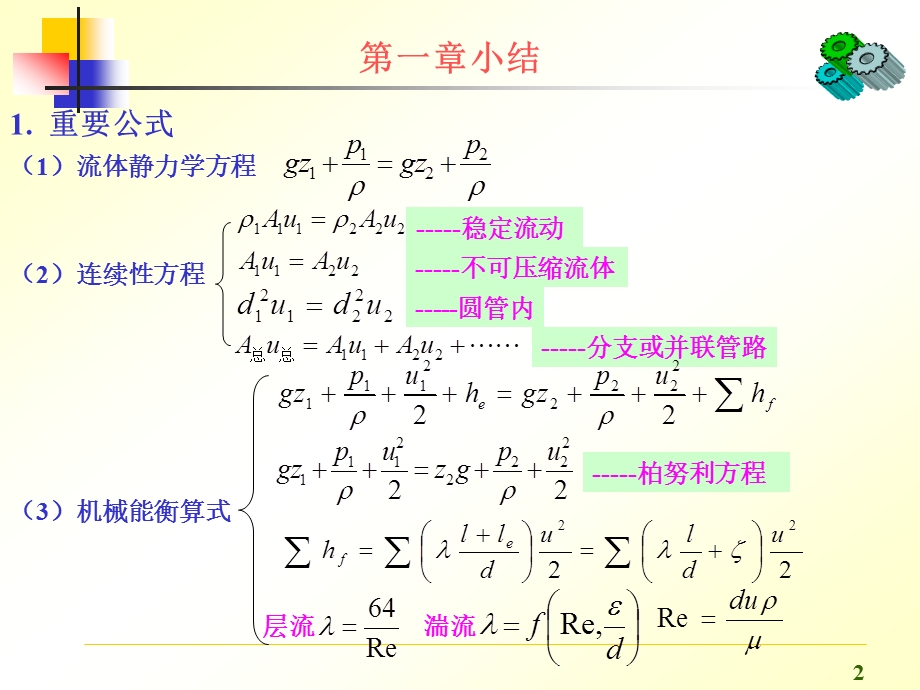 化工原理第一章小结课件.ppt_第2页