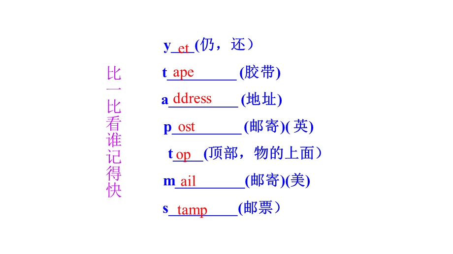 冀教版英语八年级上册Lesson17PresentsfromCanada课件.pptx_第3页