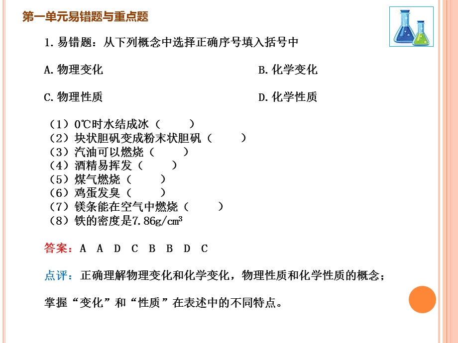 九年级上册化学期末复习知识点提纲与易错题重点题解析ppt课件.pptx_第3页