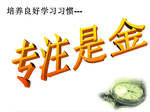 主题班会《专注是金》ppt课件.ppt