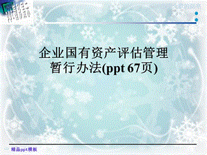 企业国有资产评估管理暂行办法(67张)课件.ppt