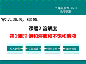 九年级化学《饱和溶液与不饱和溶液》PPT课件.ppt