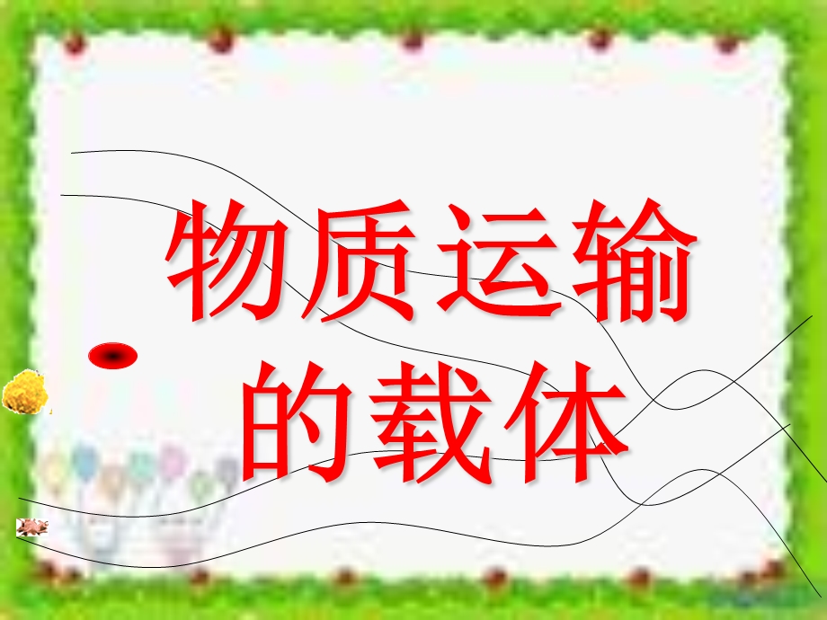 《物质运输的载体》济南版 PPT课件.ppt_第1页