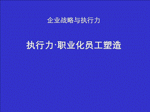 企业战略与执行力课件.ppt