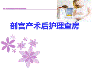 剖宫产术后护理查房课件.ppt