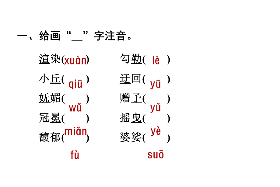 六年级上册语文期末复习课件(按单元复习).ppt_第3页