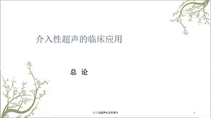 介入性超声的临床课件.ppt