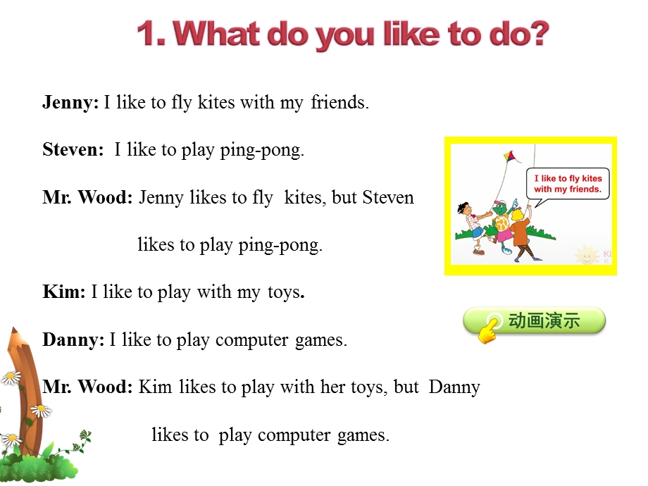 冀教版小学英语四4年级下册Unit3Lesson17WhatDoYouLiketoDo授课课件.ppt_第3页