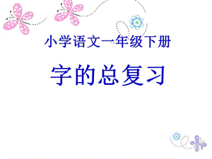 一年级下册生字的复习（课堂ppt）课件.ppt