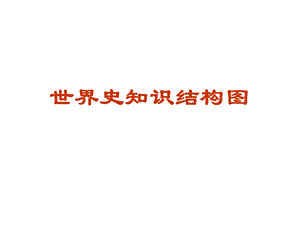 世界史(知识结构图)ppt课件.ppt