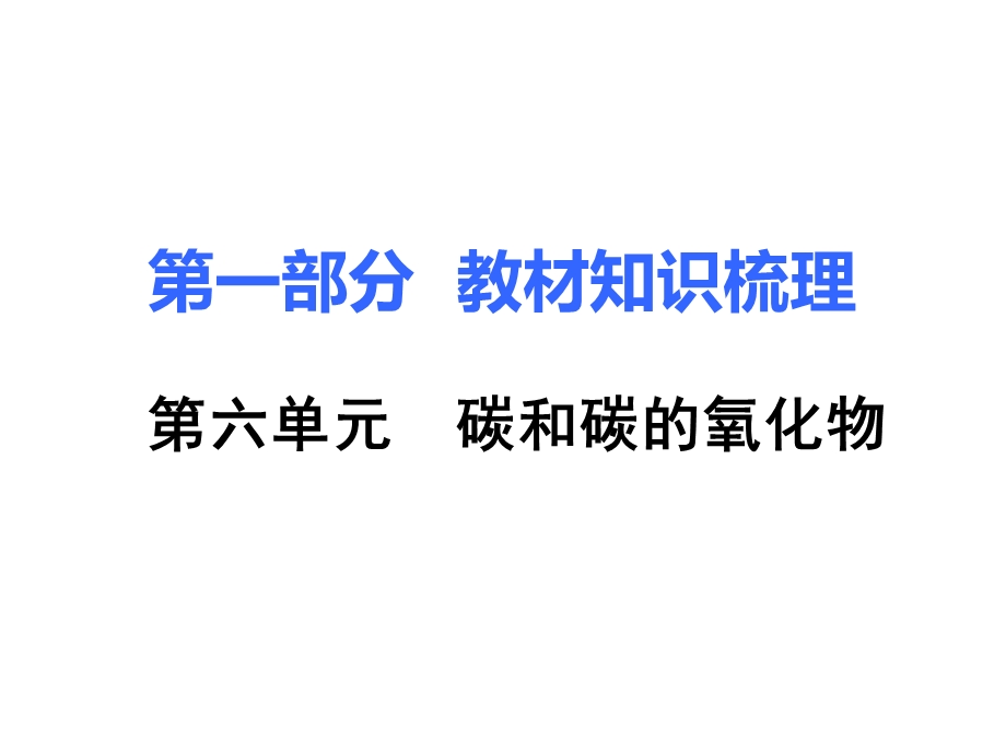 初中化学人教版九年级上册6第六单元碳和碳的氧化物课件.ppt_第1页