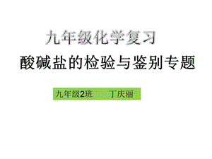 九年级化学酸碱盐的鉴别 专题ppt课件.ppt