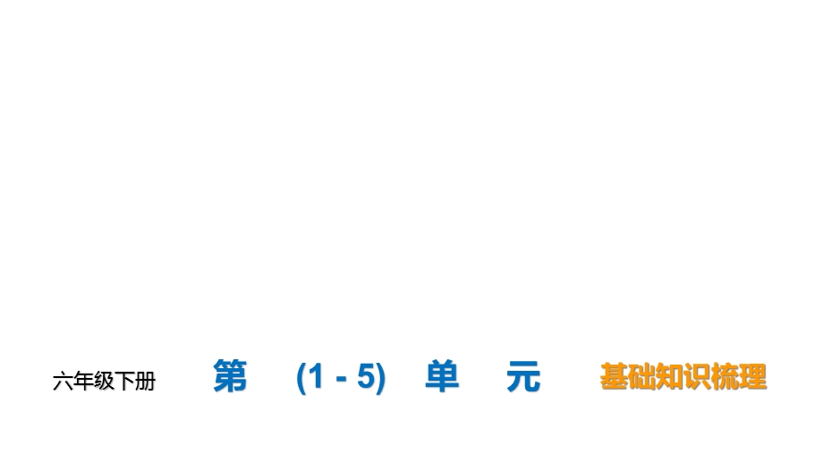 六年级语文下册15单元基础知识总结(人教部编版)课件.ppt_第1页