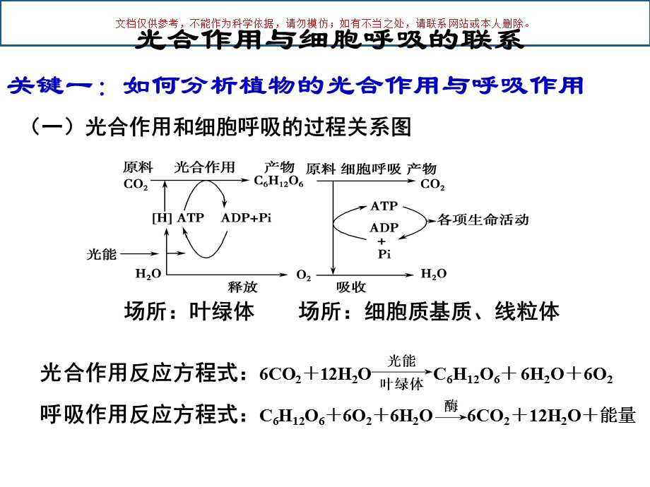 光合作用和细胞呼吸的关系课件.ppt_第2页