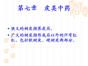 中药鉴定学皮类中药ppt课件.ppt