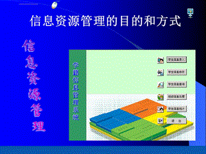 信息资源管理的目的和方式ppt课件.ppt