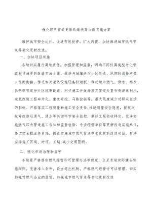 强化燃气管道更新改造统筹协调实施方案.docx