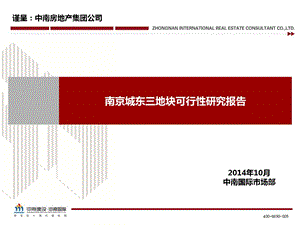 南京城东三地块可行性研究报告课件.pptx