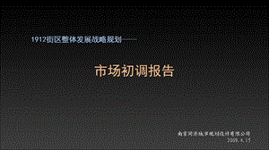 南京某街区整体发展战略规划市场调研报告课件.ppt