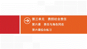 人教版道德与法治八年级上册责任与角色同在综合练习ppt课件.pptx