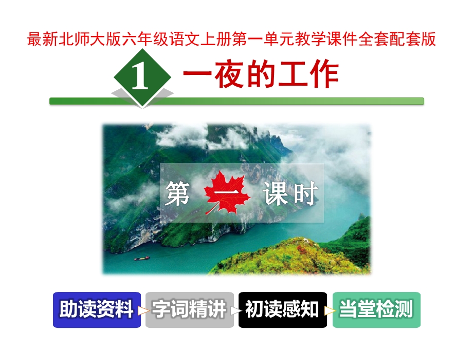 北师大版六年级语文上册第一单元课件.ppt_第1页