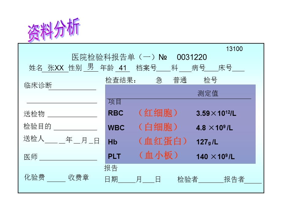 人教版初中生物七年级下册第四章第一节流动的组织—血液ppt课件.ppt_第3页