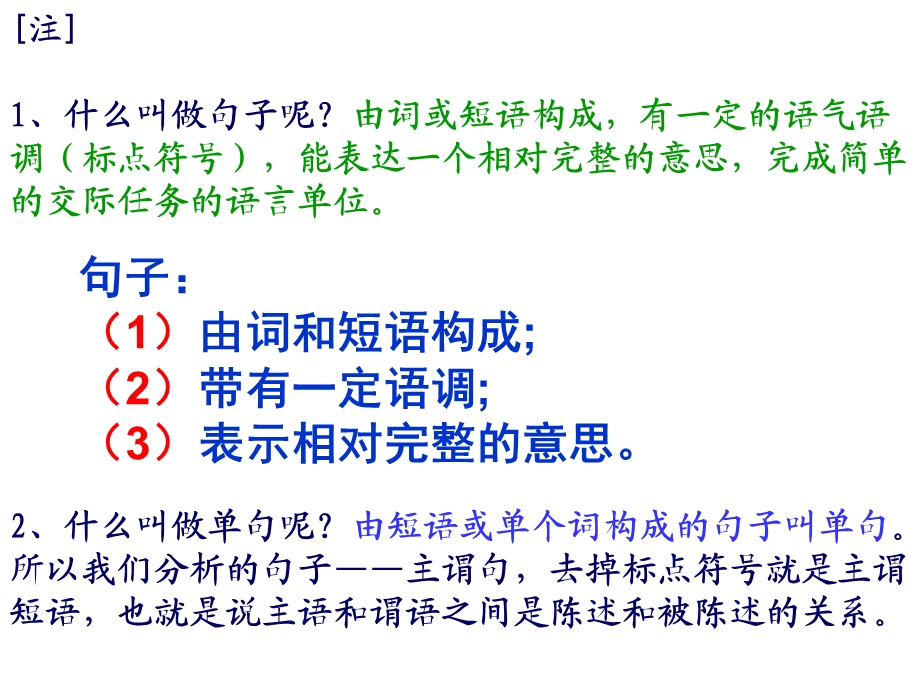 句子成分和主干实用版(优秀课件).ppt_第2页