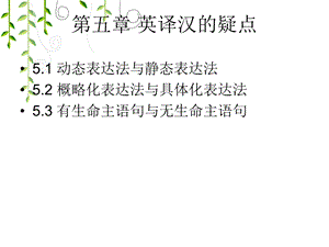 华先发英汉翻译教程第五章课件.ppt