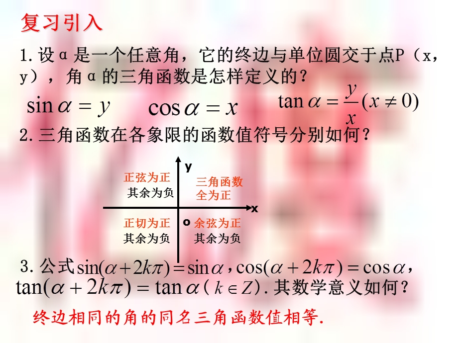 任意角的三角函数第二课时三角函数线ppt课件.ppt_第2页