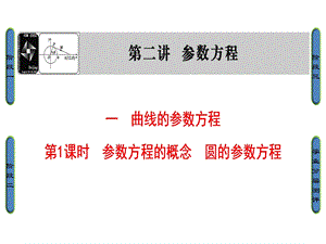 参数方程的概念圆的参数方程课件.ppt